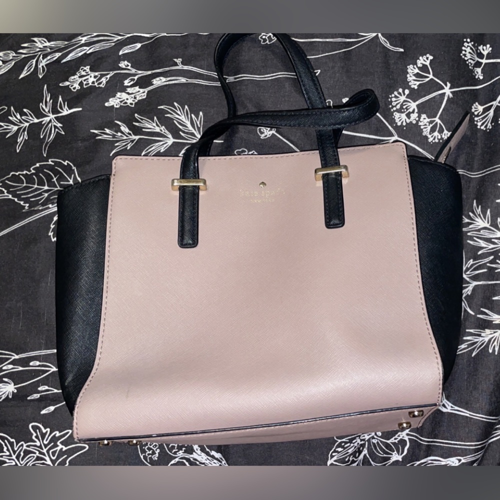 Kate spade hand bag two tone brown and black